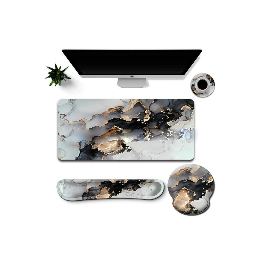 Work And Play 4 In 1 Matching In Marble Print Desk Set Vista Shops