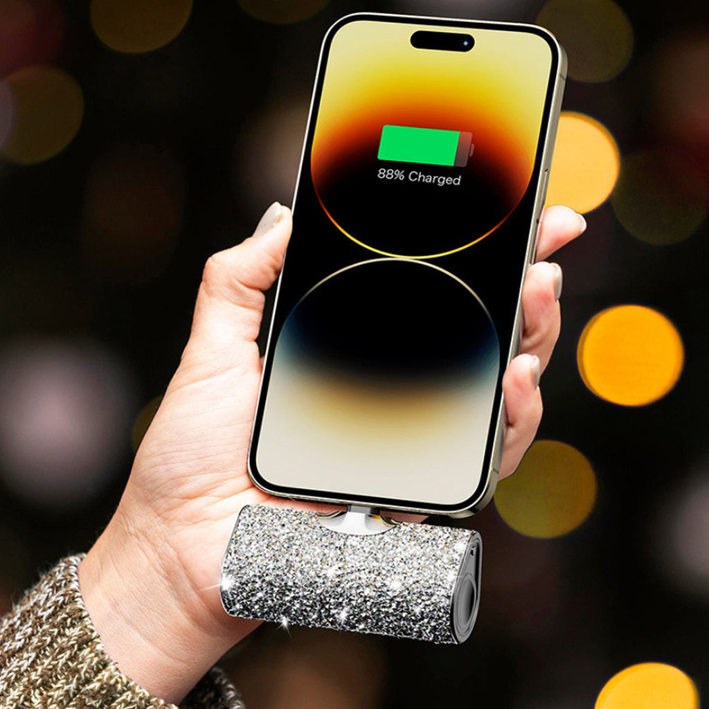 Charming Charger Crystal Encrusted Portable Power Bank Vista Shops