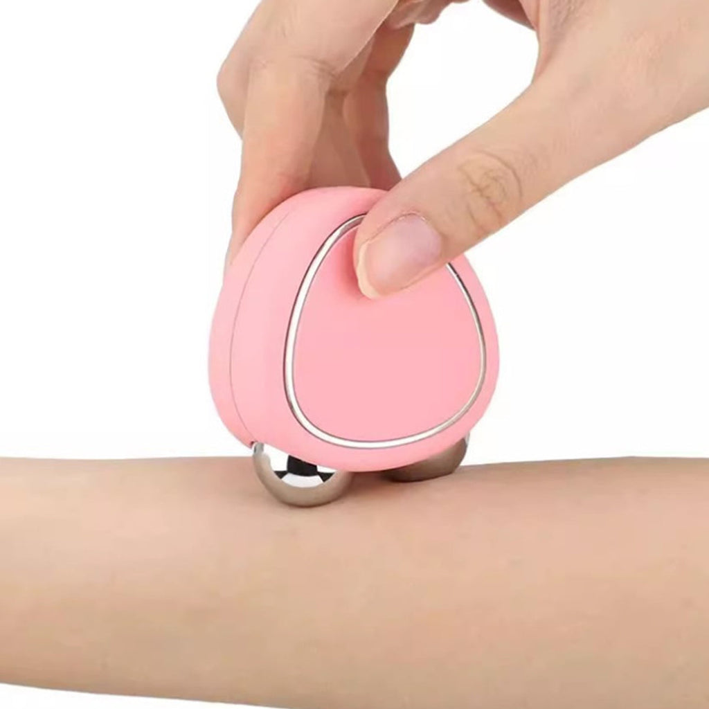 Hearty Glow USB Portable Heart-Shaped Double Roller Face Sculpting Tool Vista Shops