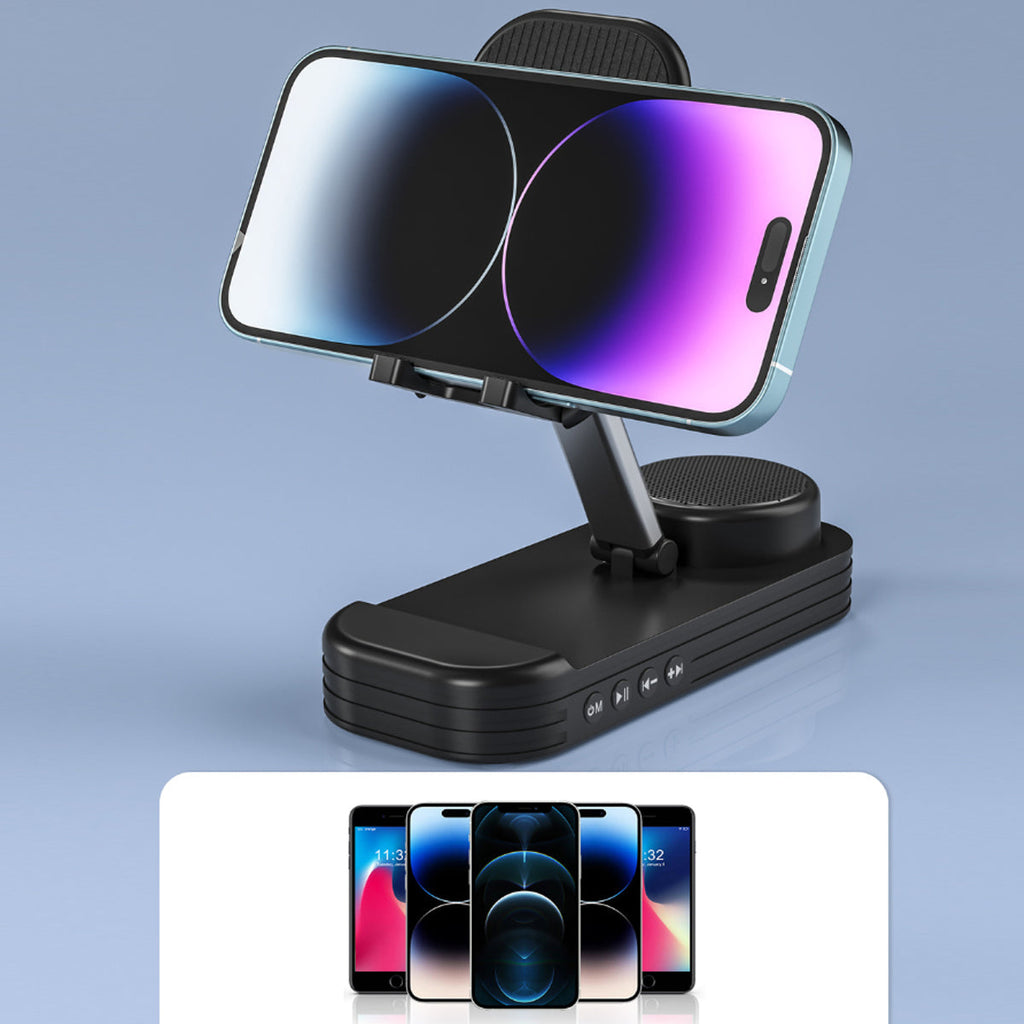 Performer Pro Cell Phone Stand with Wireless Bluetooth Speaker Adjustable, Portable And HD Sound Vista Shops