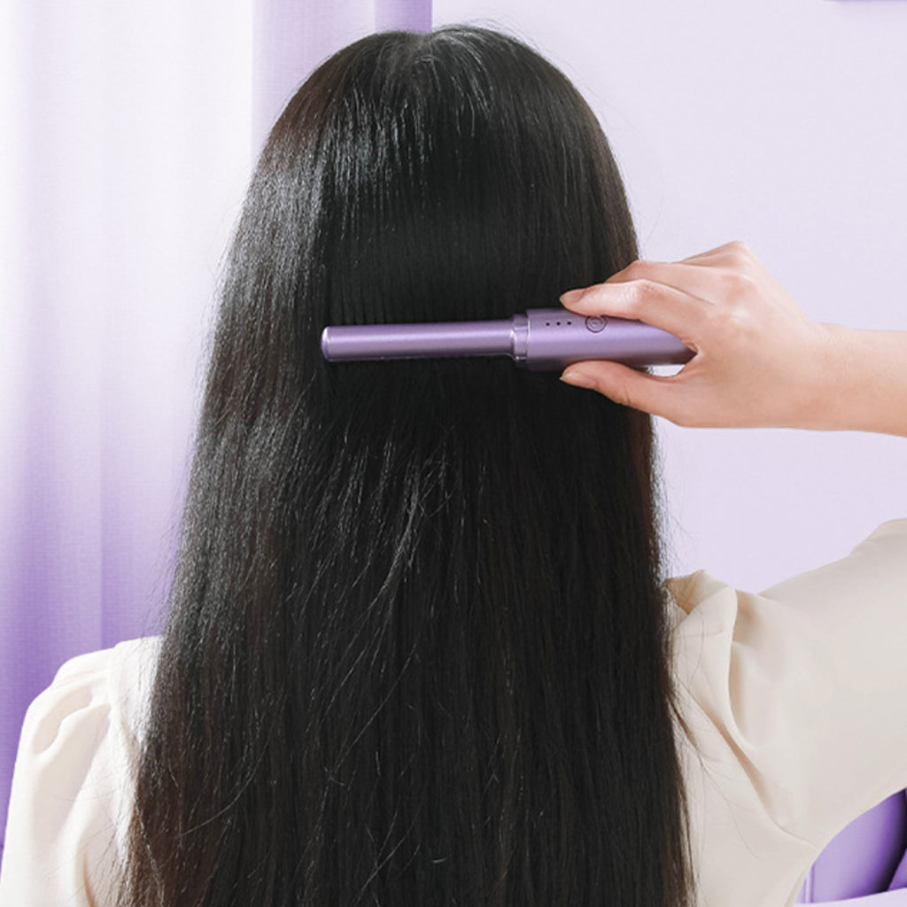 Curly Girly 2 In 1 Wireless Hair Straightening Comb And Curling Iron