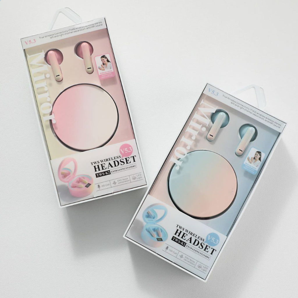 Reflection Aura Gradient Mirror Wireless Bluetooth Earbuds Vista Shops