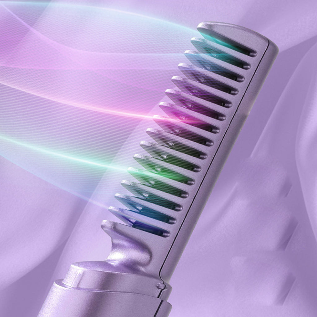 Curly Girly 2 In 1 Wireless Hair Straightening Comb And Curling Iron