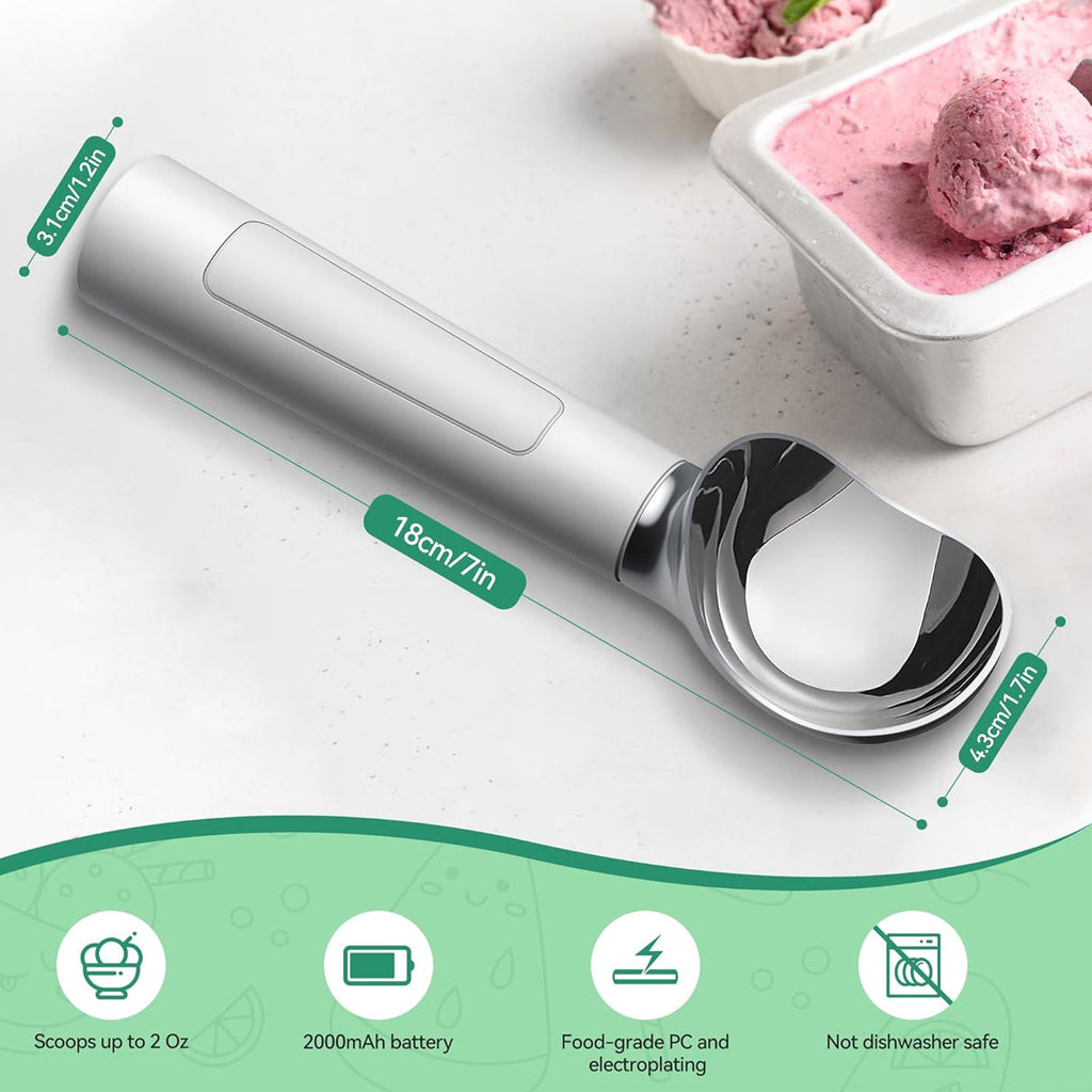 Scoop Ezy LED Heated Ice Cream Scoop Thermostatic And Rechargeable Vista Shops