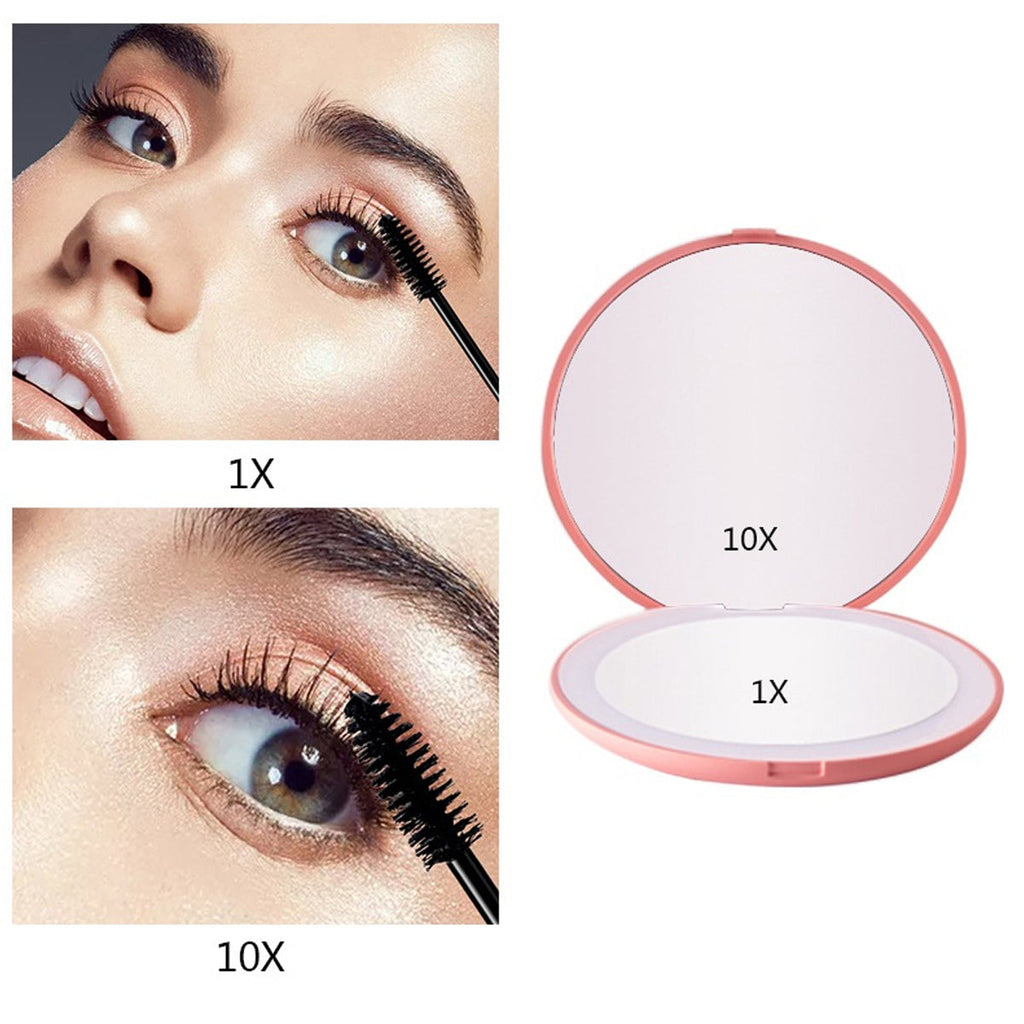 Beauty Spot 10X Zoom Soft Glow Compact LED Makeup Mirror Vista Shops