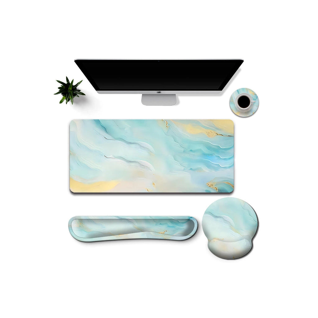 Work And Play 4 In 1 Matching In Marble Print Desk Set Vista Shops