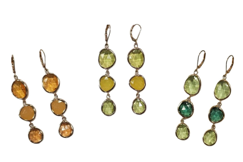 Serena Ombre Style Gem Drop Earrings Vista Shops