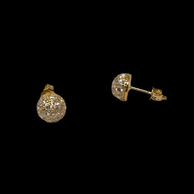 Crystal Love Pave Crystal Cluster Studs in 4 Colors Vista Shops