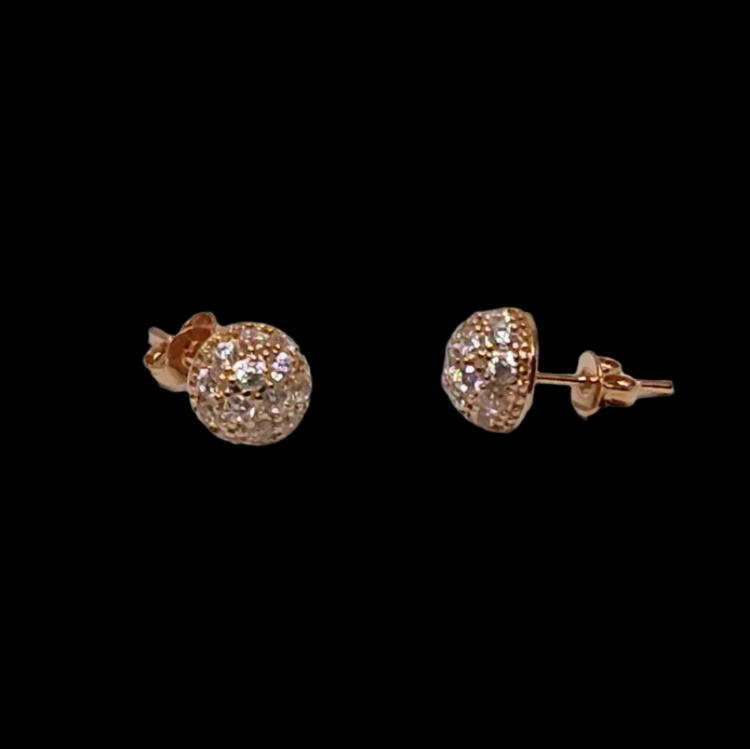 Crystal Love Pave Crystal Cluster Studs in 4 Colors Vista Shops