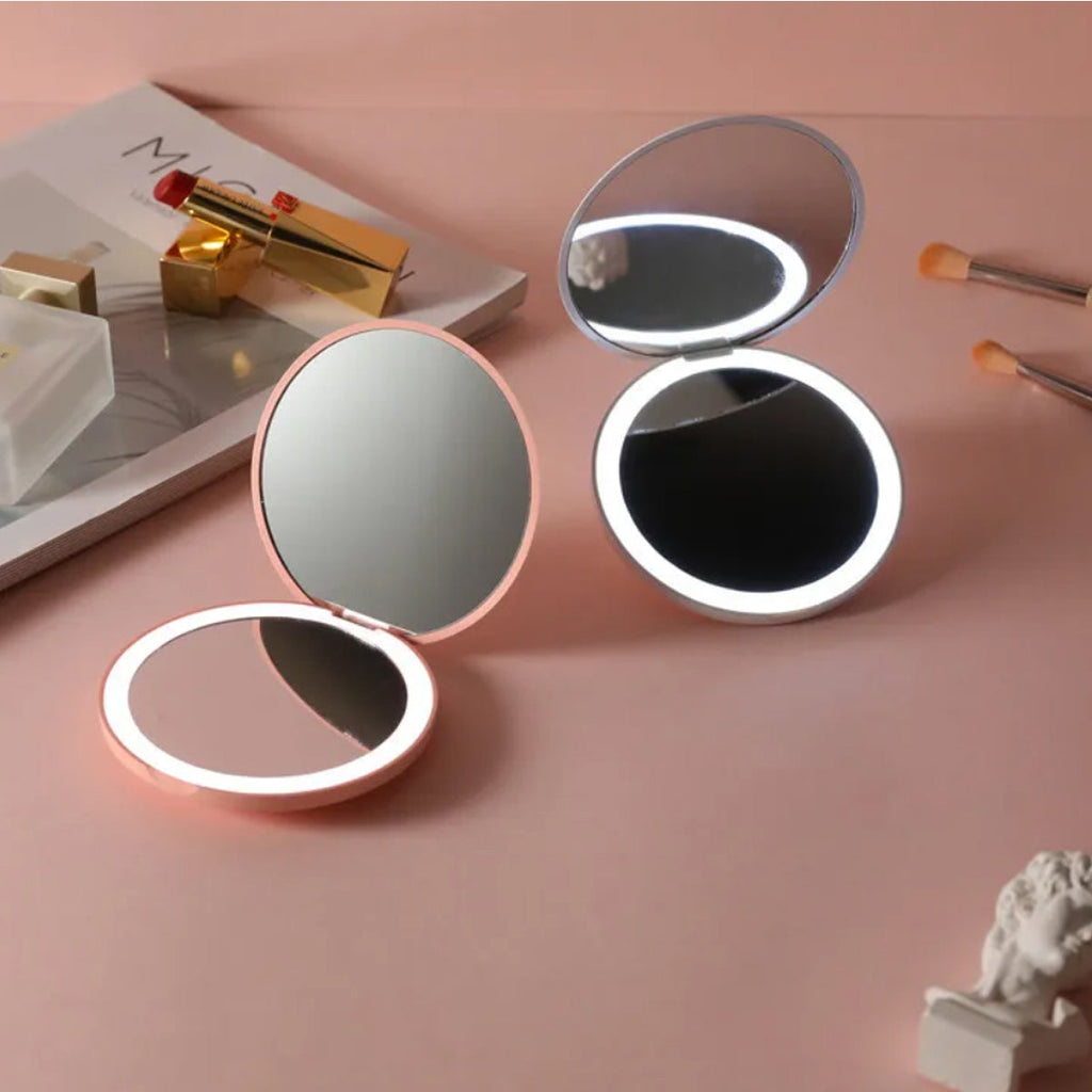 Beauty Spot 10X Zoom Soft Glow Compact LED Makeup Mirror Vista Shops