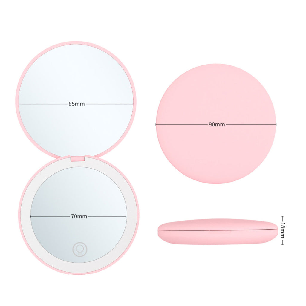 Beauty Spot 10X Zoom Soft Glow Compact LED Makeup Mirror Vista Shops