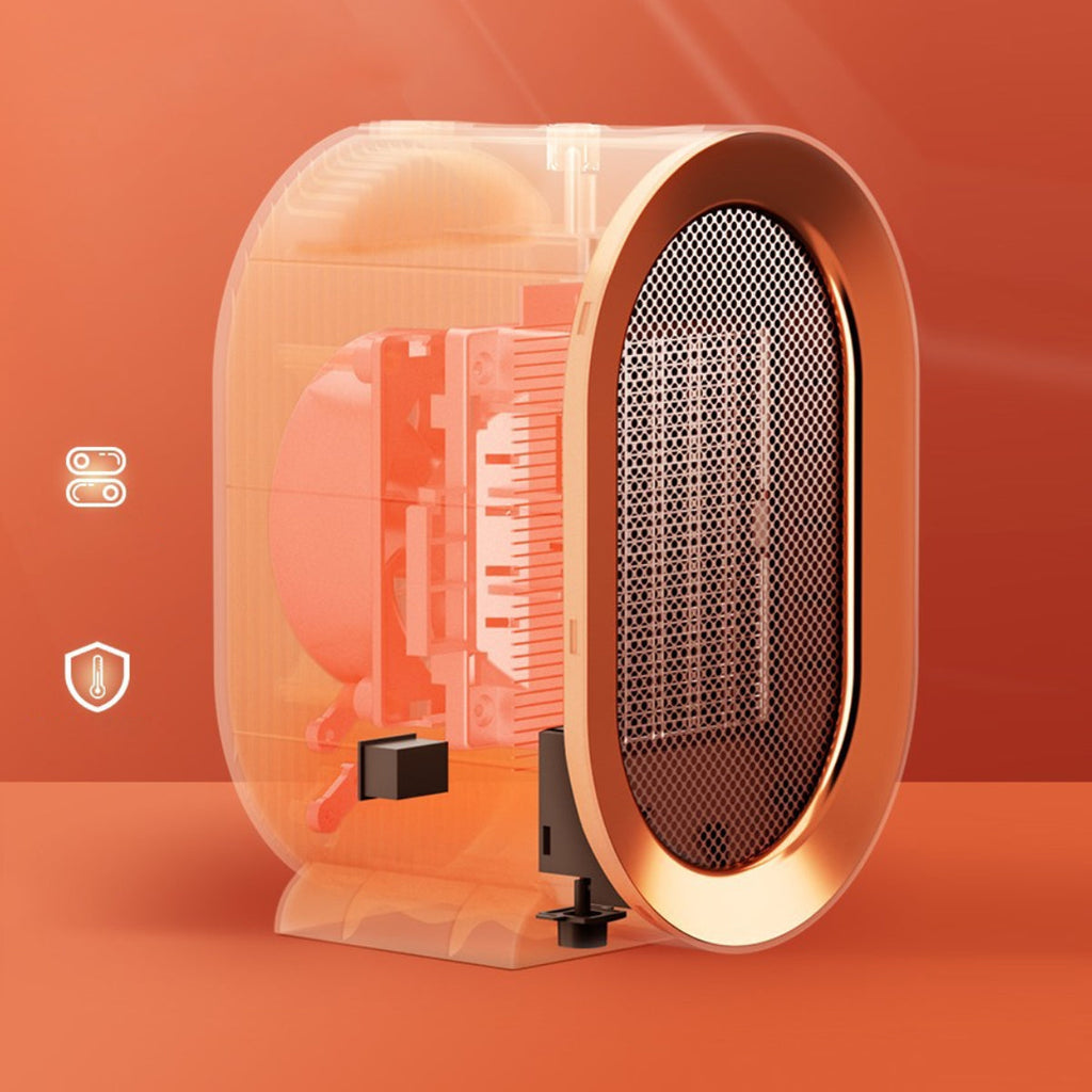 Toasty Temp Premium PTC Desktop 1200W High-Power Heater Vista Shops