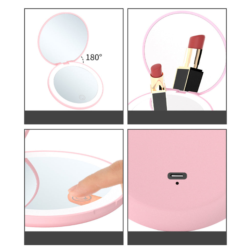 Beauty Spot 10X Zoom Soft Glow Compact LED Makeup Mirror Vista Shops