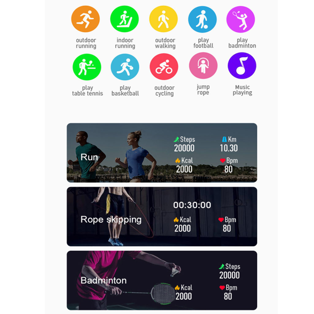 Smart Fit S-PRO Activity And Wellness Tracker Vista Shops