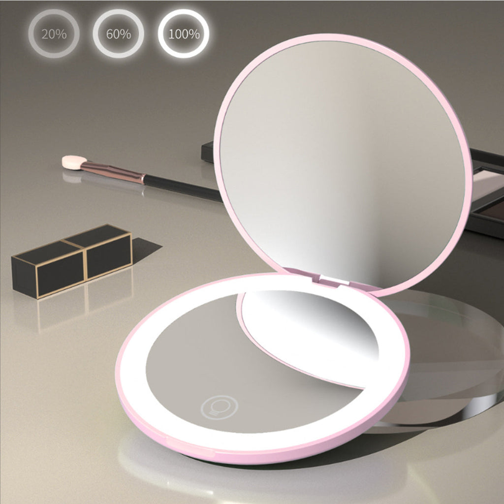 Beauty Spot 10X Zoom Soft Glow Compact LED Makeup Mirror Vista Shops
