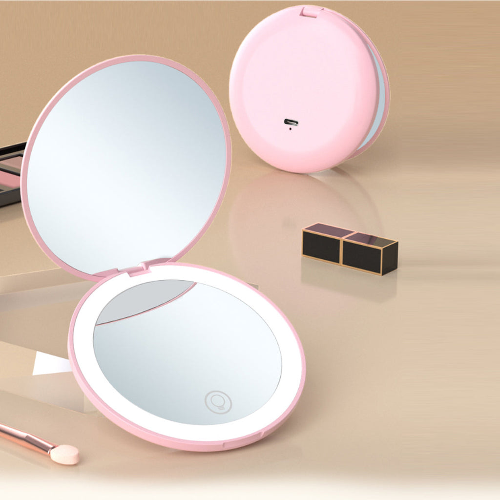 Beauty Spot 10X Zoom Soft Glow Compact LED Makeup Mirror Vista Shops