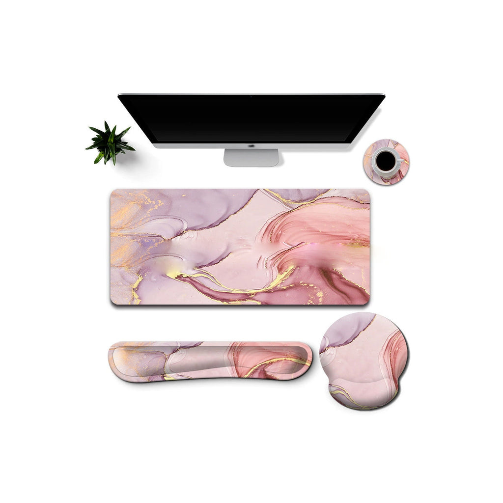 Work And Play 4 In 1 Matching In Marble Print Desk Set Vista Shops