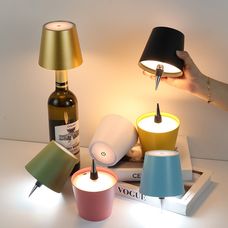 Napa Glow LED Ambient Wine Bottle Lamp Insertable And Rechargeable Vista Shops