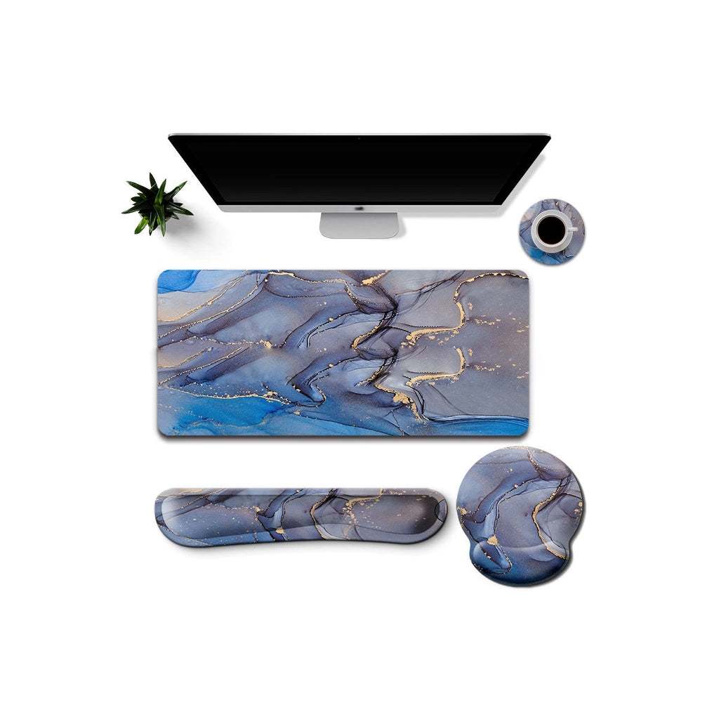 Work And Play 4 In 1 Matching In Marble Print Desk Set Vista Shops