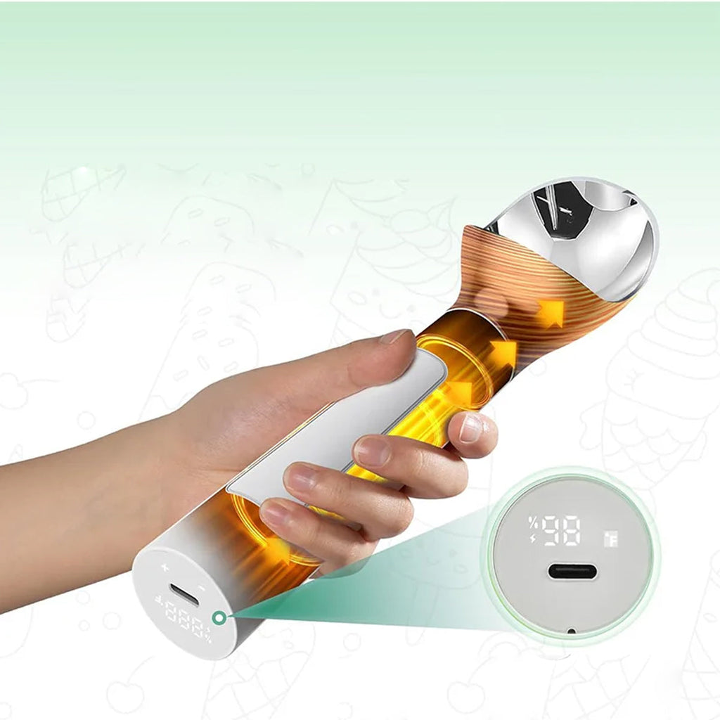 Scoop Ezy LED Heated Ice Cream Scoop Thermostatic And Rechargeable Vista Shops