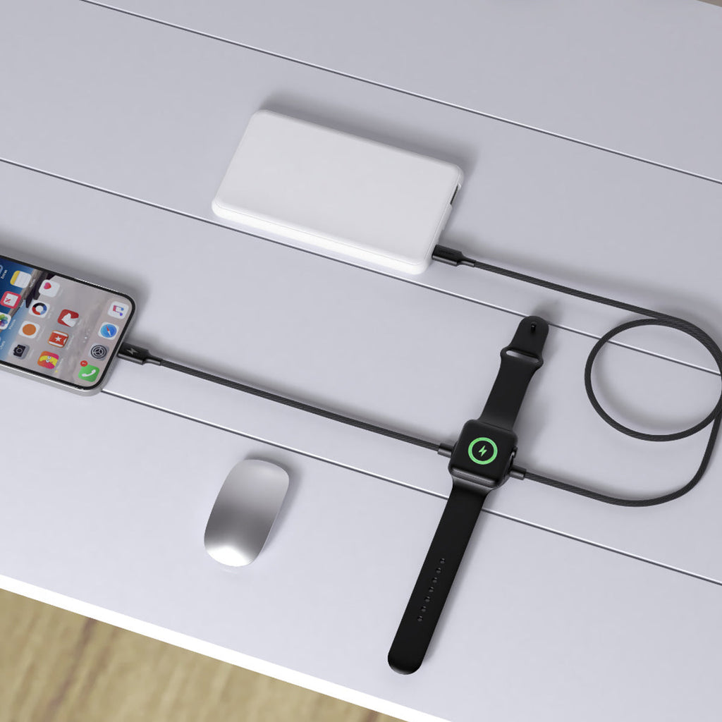 2-in-1 Magnetic Fast Charging Cable Apple Watch + iPhone/iPad Charge Smarter Simultaneously. Vista Shops