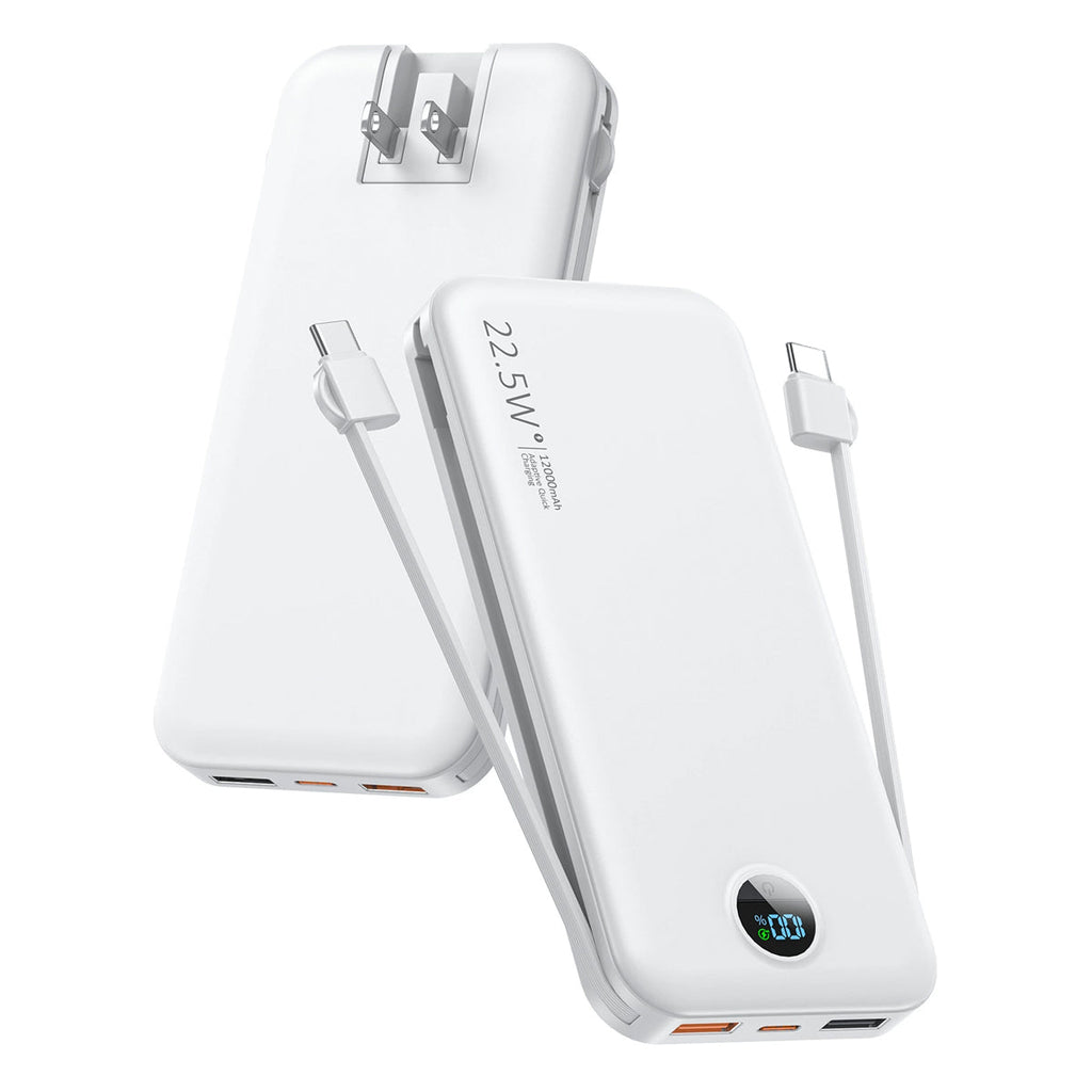 Power House 3-in-1 Fast And Foldable Wireless Power Bank With AC Plug Vista Shops