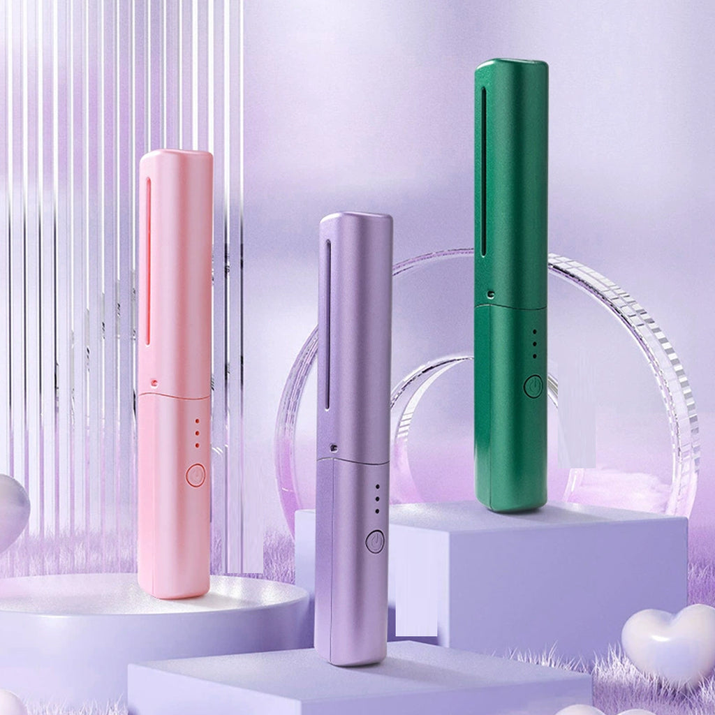 Curly Girly 2 In 1 Wireless Hair Straightening Comb And Curling Iron