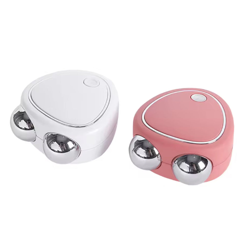 Hearty Glow USB Portable Heart-Shaped Double Roller Face Sculpting Tool Vista Shops