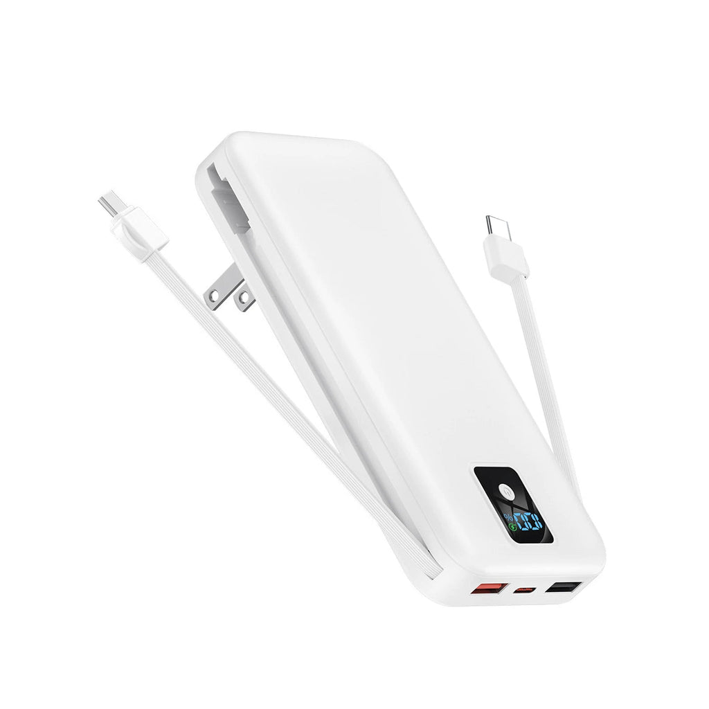 Power House 3-in-1 Fast And Foldable Wireless Power Bank With AC Plug Vista Shops