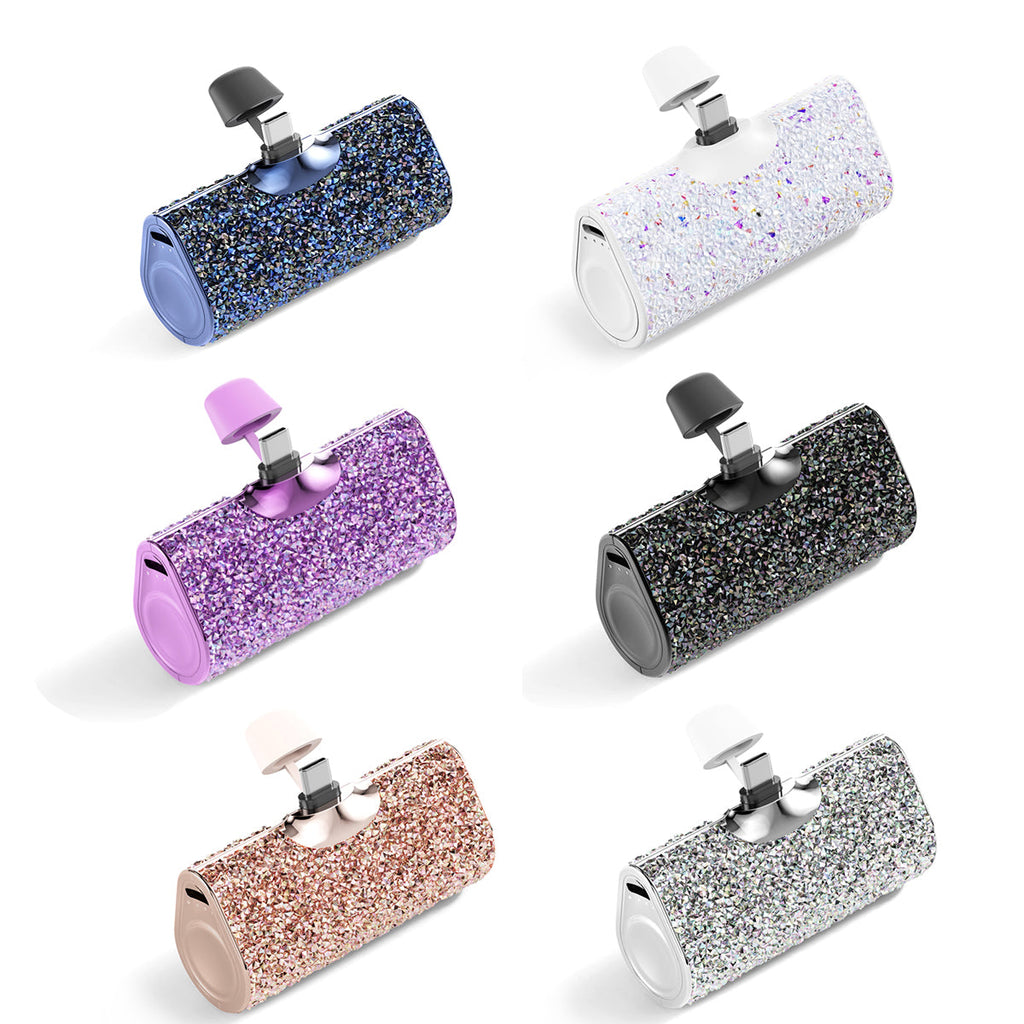 Bejewelled Glittering Portable Charger Vista Shops
