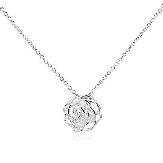 Rose Is A Rose Pendant And Chain 18kt Rose With 2ct CZ Bonus Free Earrings In White Yellow And Rose Gold Field SHOPS