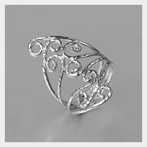 Swirl & Twirl - The 18kt Gold Plated Fine Filigree Ring Vista Shops