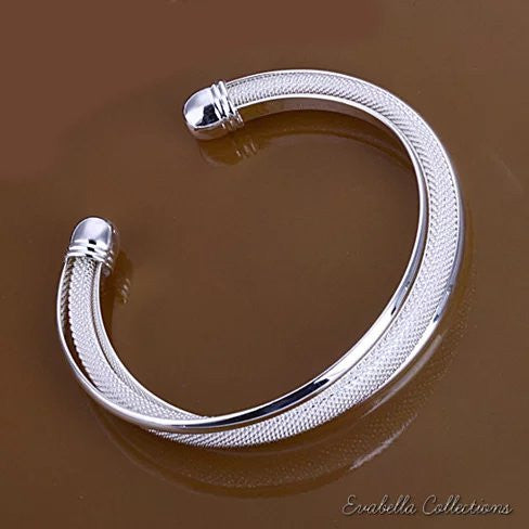 Capri Moon Gold Italian Design Mesh Cuff Bracelet Vista Shops