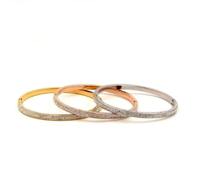 Million Bucks Bracelet in Gold Rose Gold And Silver Overlay