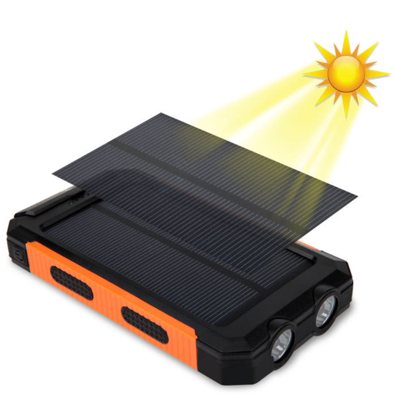 Jumbo Capacity 20,000 mAh Waterproof Solar Power Bank Vista Shops