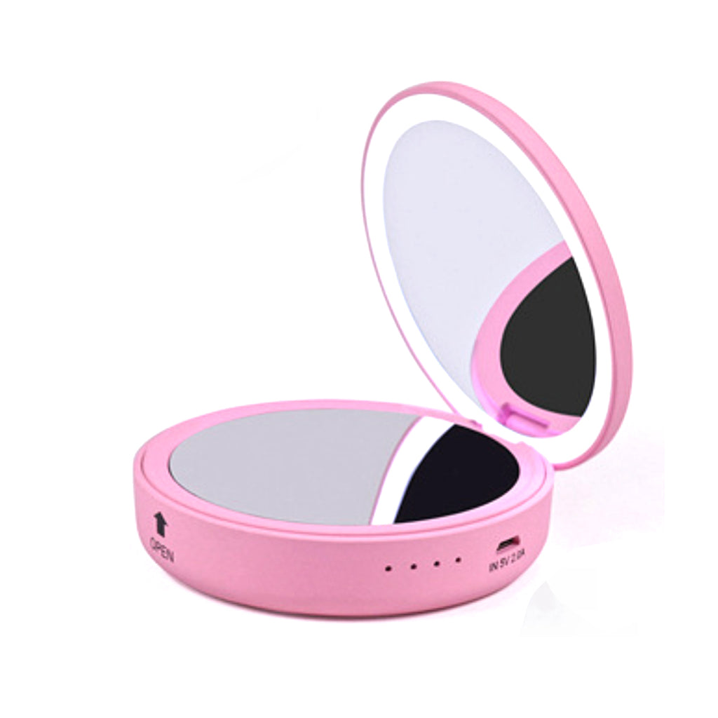 Compact Mirror With Portable Phone Charger Vista Shops