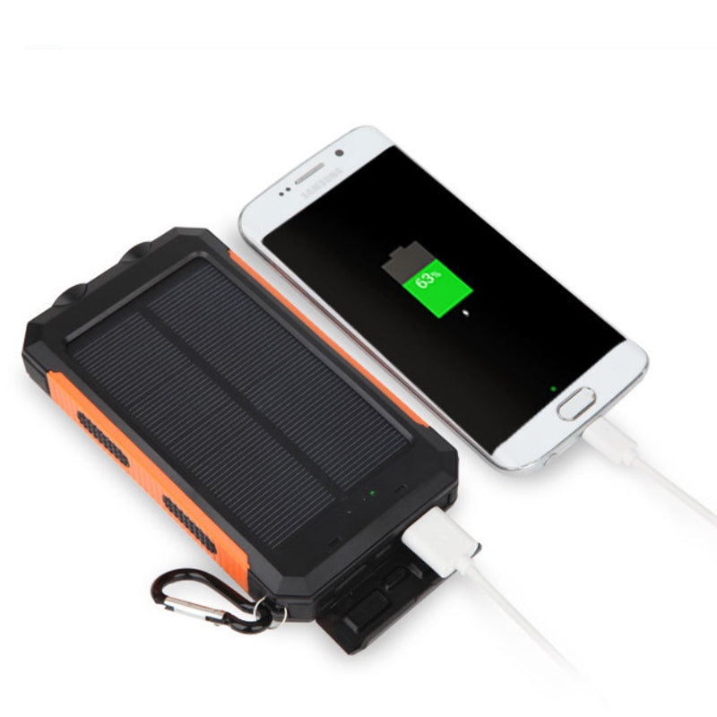 Jumbo Capacity 20,000 mAh Waterproof Solar Power Bank Vista Shops