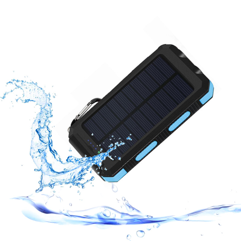 Jumbo Capacity 20,000 mAh Waterproof Solar Power Bank Vista Shops