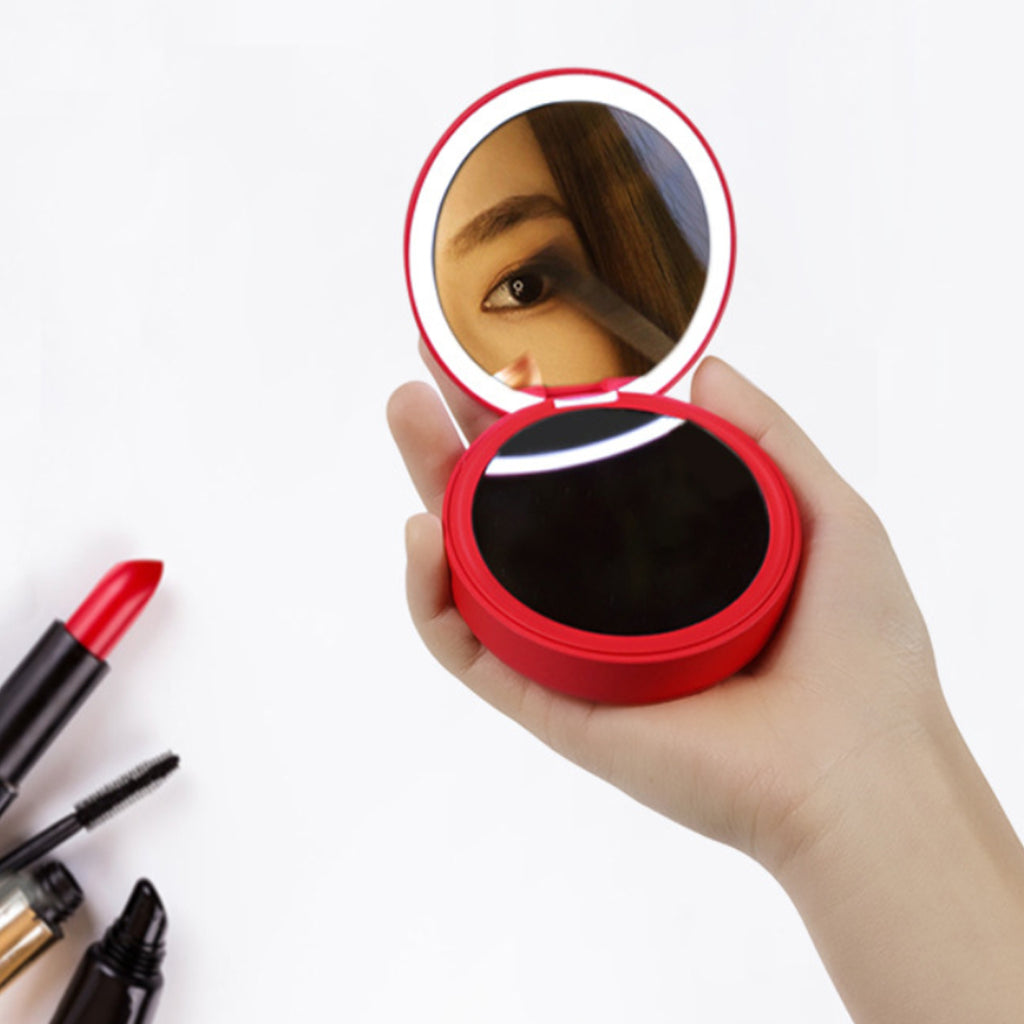 Compact Mirror With Portable Phone Charger Vista Shops