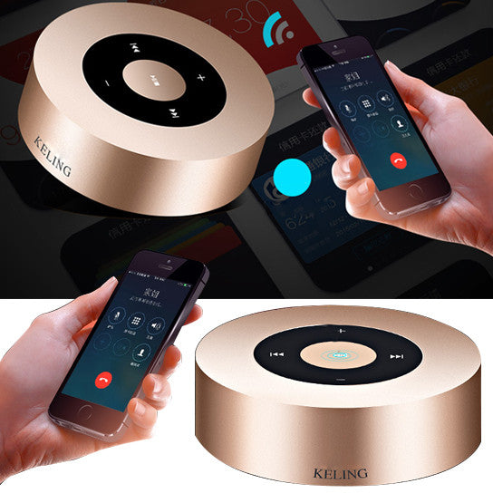 Minimal Metallic Bluetooth Speaker and MP3 Player Vista Shops