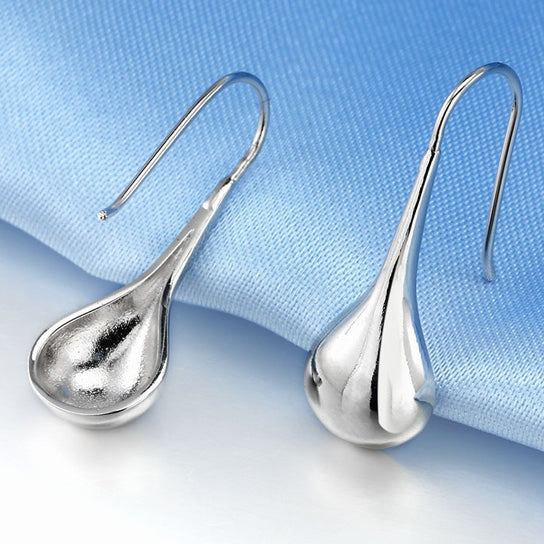 Intensity Tear Drop Hook Earrings Solid 925 Sterling Silver Vista Shops