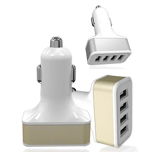 QUAD PORTS USB Car Adapter and Charger Vista Shops