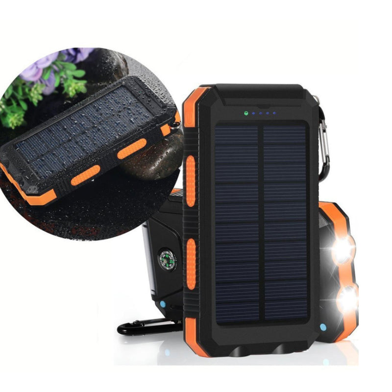 Jumbo Capacity 20,000 mAh Waterproof Solar Power Bank Vista Shops