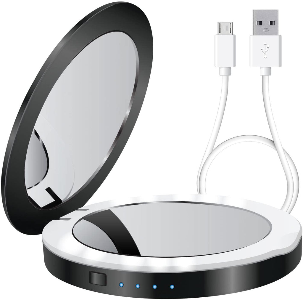 Compact Mirror With Portable Phone Charger Vista Shops