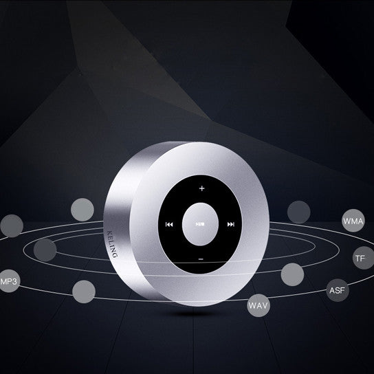 Minimal Metallic Bluetooth Speaker and MP3 Player Vista Shops