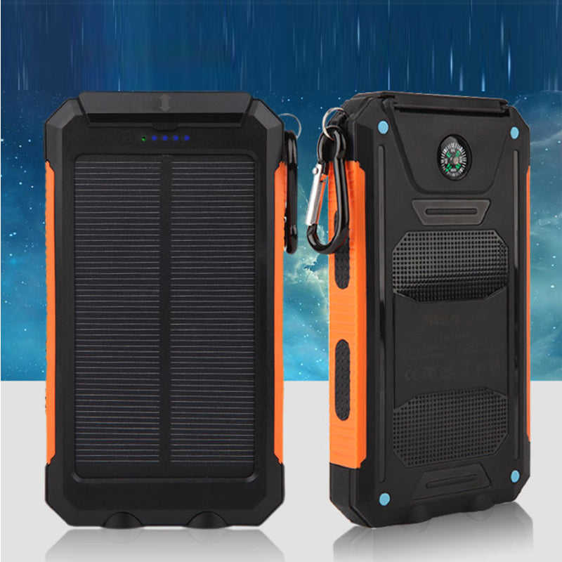 Jumbo Capacity 20,000 mAh Waterproof Solar Power Bank Vista Shops