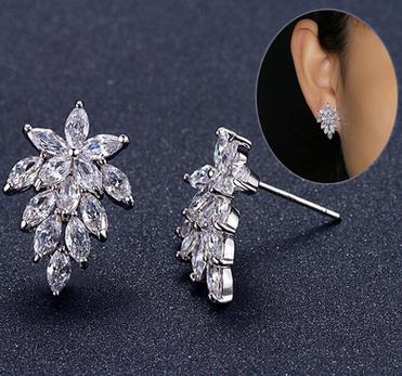 Bouquet Earrings Delicate Flower Statement Studs Vista Shops