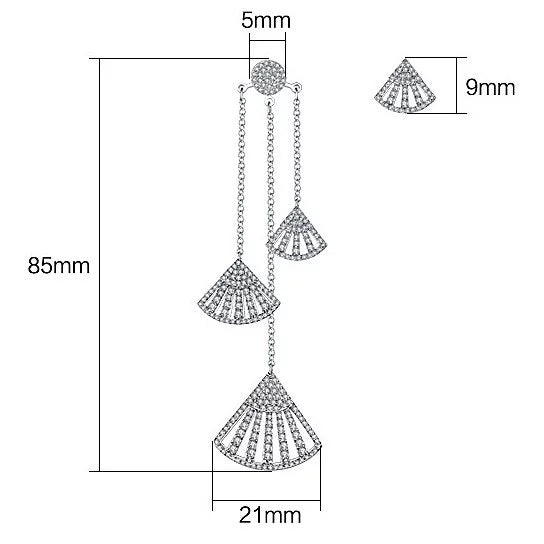 Fan Girl Earrings A Chandelier And Stud Duo Vista Shops