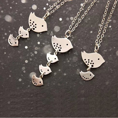 Happy Bird Day Necklace in Sterling Silver Vista Shops