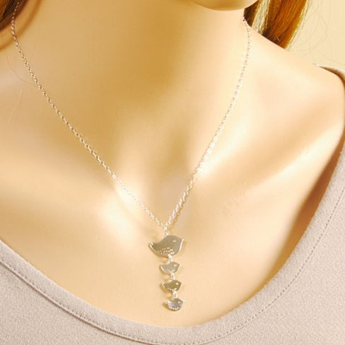 Happy Bird Day Necklace in Sterling Silver Vista Shops